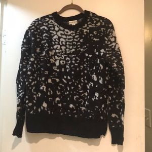 Ava & Viv Abstract Leopard Sweater